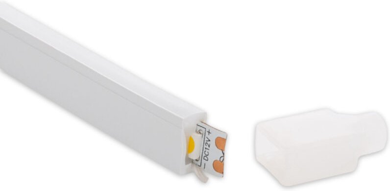 Profil Neon SFLEX 6x12 seitliche Kurve für LED Streifen IP20 bis 8 mm 50 m