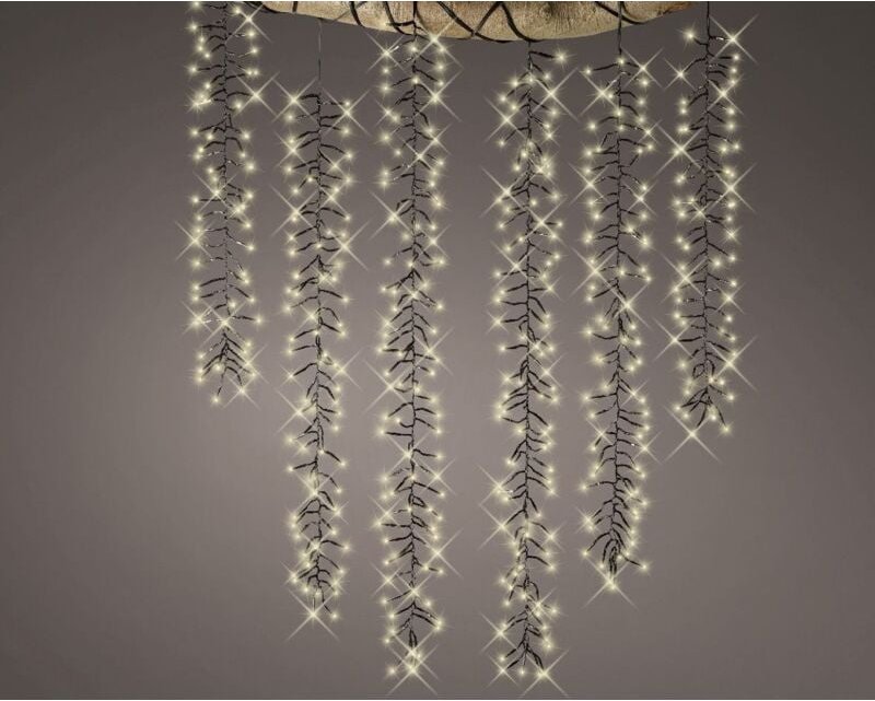 Kaemingk - led Kaskaden Weihnachtsbeleuchtung mit 480 Lichter 200 cm Weihnachtslichterketten