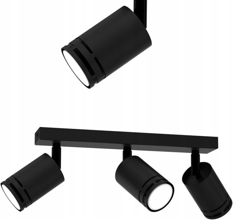 Schwarze Bewegliche Deckenleuchte Led Gu10 Spot Einstellbarer Spotlight