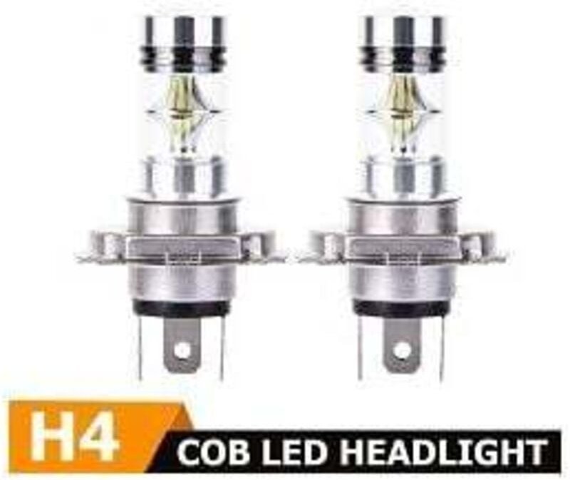 2x H4 Cree LED 100W 20SMD Superhelle Nebelscheinwerfer LED Weiß 6000K