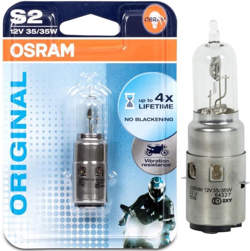 Osram Original Line 12V Motoradlampen S2, 64327-01B (1 Stück)