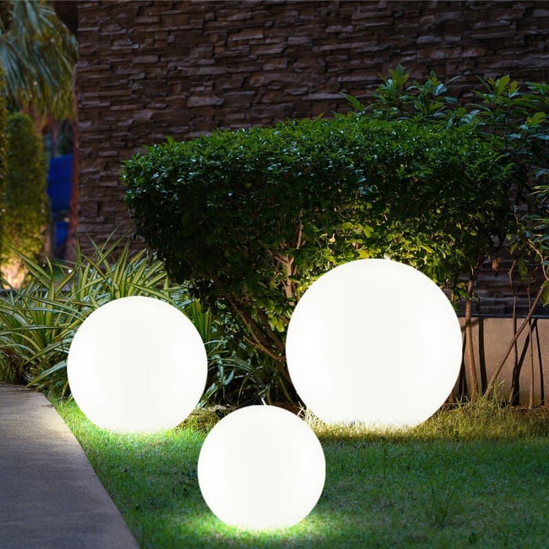 Solarkugel für Außen Solarleuchte Kugel Garten Kugelleuchte Solar led Gartendeko, mit Erdspieß Leuchtdauer ca. 6-8 Stund...