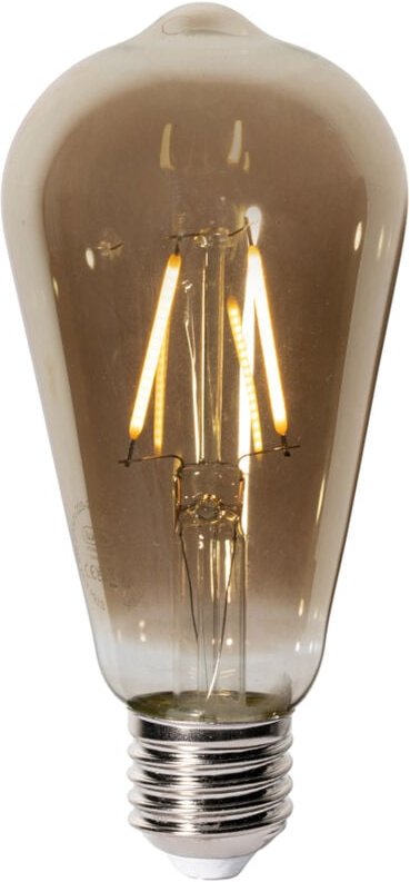 Luedd - E27 Dimmbare LED-Glühbirne ST64 Rauchglas 2W 200 lm 2700K