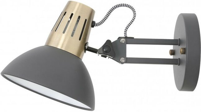 Wandleuchte "Artemia" 240V E27 Ø 16,3 cm Schwarz