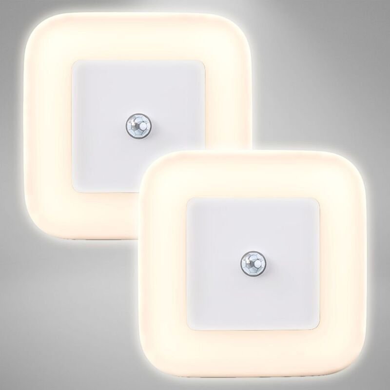Stück 1W automatische LED-Nachtlichter mit PIR-Bewegungsmelder für Kinderzimmer/Toilette/Eingangsbereich/Treppenhaus/Flu...