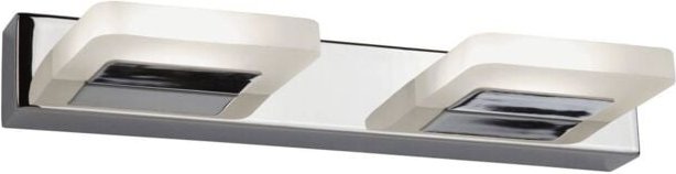 Integrierte led 2 Licht Wandleuchte Chrom, mattiert - Searchlight