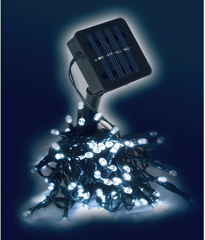 50'er LED Solar Lichterkette Kaltweiß-MLK200I