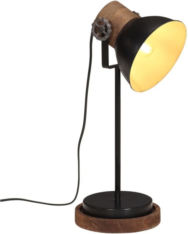 Schreibtischlampe 25 w Schwarz 17x17x50 cm E27 Vidaxl