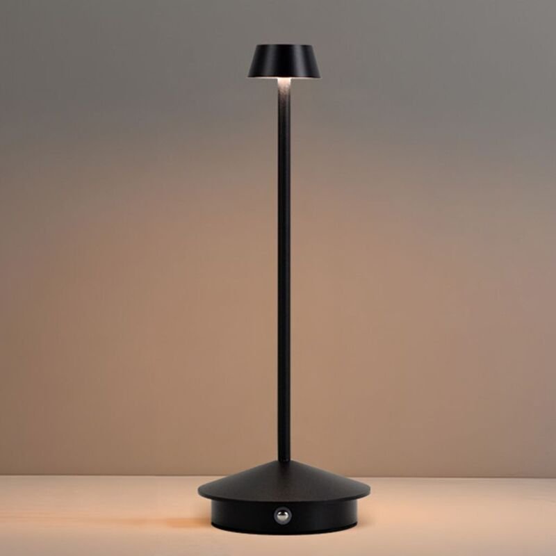 Dimmbare kabellose LED-Tischleuchte, 3 Farbtemperaturen, wiederaufladbares Nachtlicht, für Restaurant und Schlafzimmer