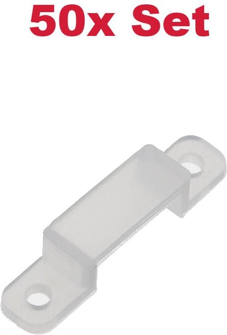 Trade-shop - 50x Kabel Clips Halter Klemmen Schellen Kabelorganisation Kabelführung für 13mm breite Schläuche Kabel / Ga...