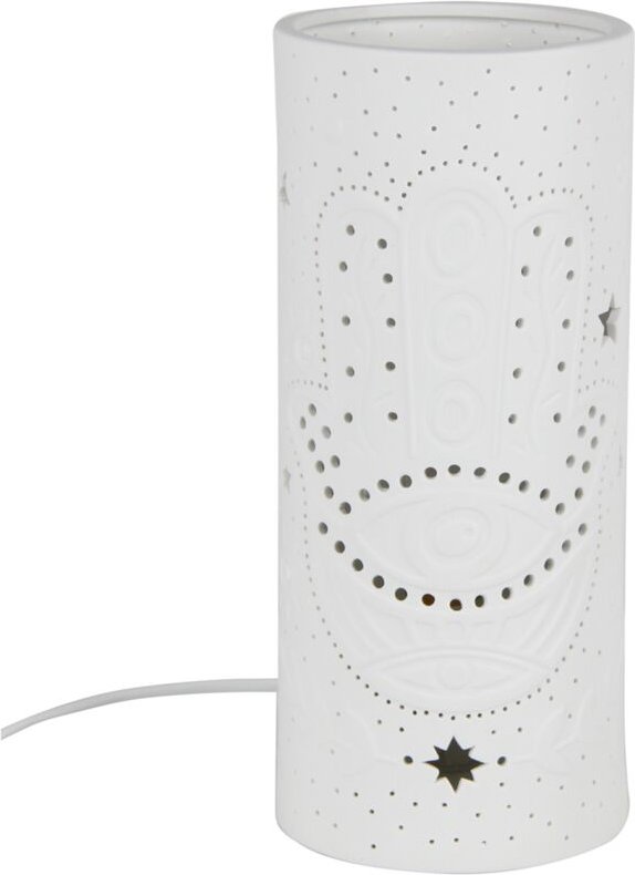 Fatima Lamps Lampas Weiße Tischlampe - 28x12x12cm - Signes Grimalt