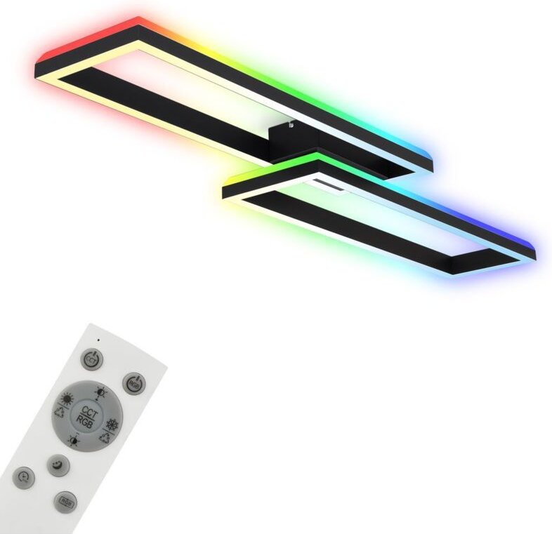 Briloner - Leuchten frame back - Wand-& Deckenleuchte - 3754015 - Inkl. Fernbedienung - cct Farbtemperatursteuerung - rg...
