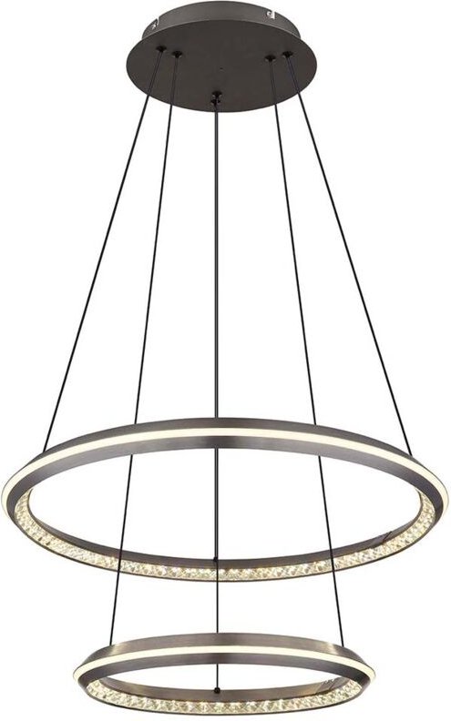 Hängelampe Esstischleuchte Pendellampe dimmbar Fernbedienung Kristalle led 150cm