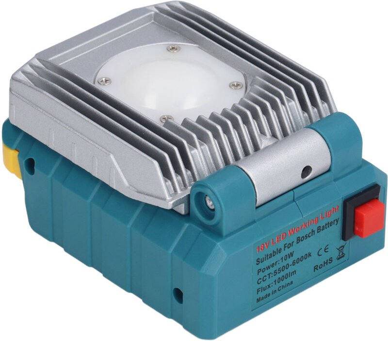 Arbeitsleuchte, faltbare Arbeitsleuchte 55006000K für 14,4V 18V Batterie.