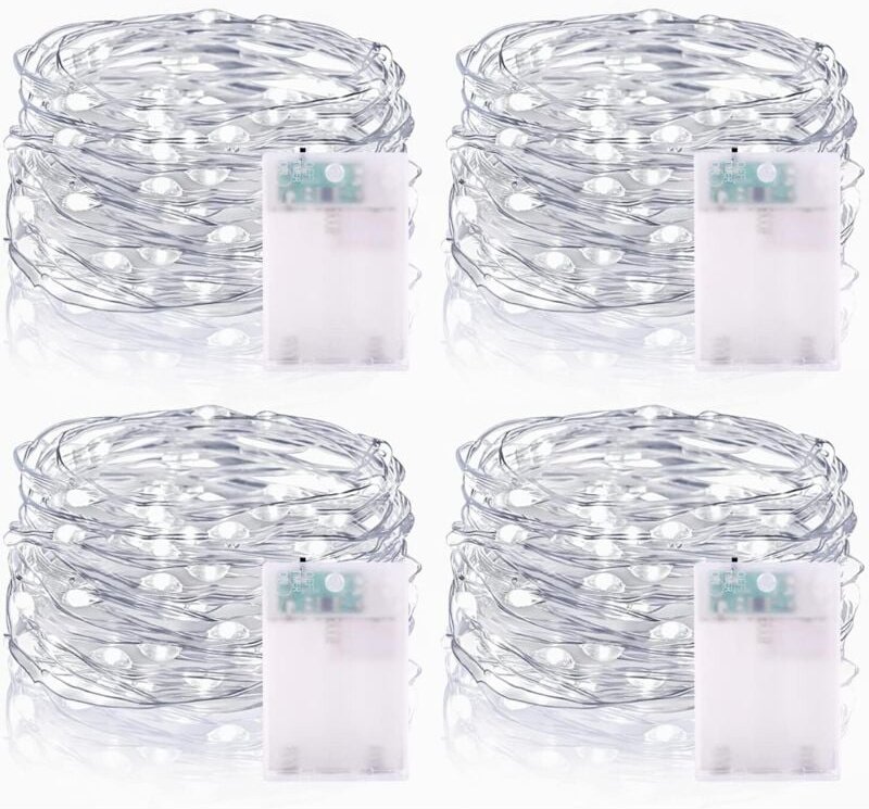 Lichterketten, 5M 50 led Micro Drahtlichterkette IP65 Wasserdichte Kupferdraht Lichterkette für Zimmer Party Garten Weih...