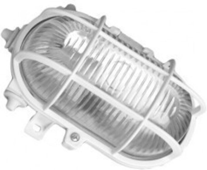 GSC - Ovale Außenwandleuchte pvc E27 60W 230V Weiß 0700152