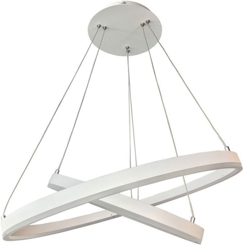 Jovita - Moderner LED-Anhänger weiß, warmweiß 3000K 4070lm dimmbar - Italux