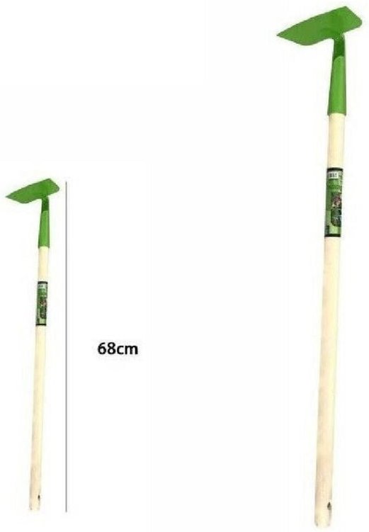 Trade Shop - komplettes unkrautwerkzeug mit 68 cm holzstab -