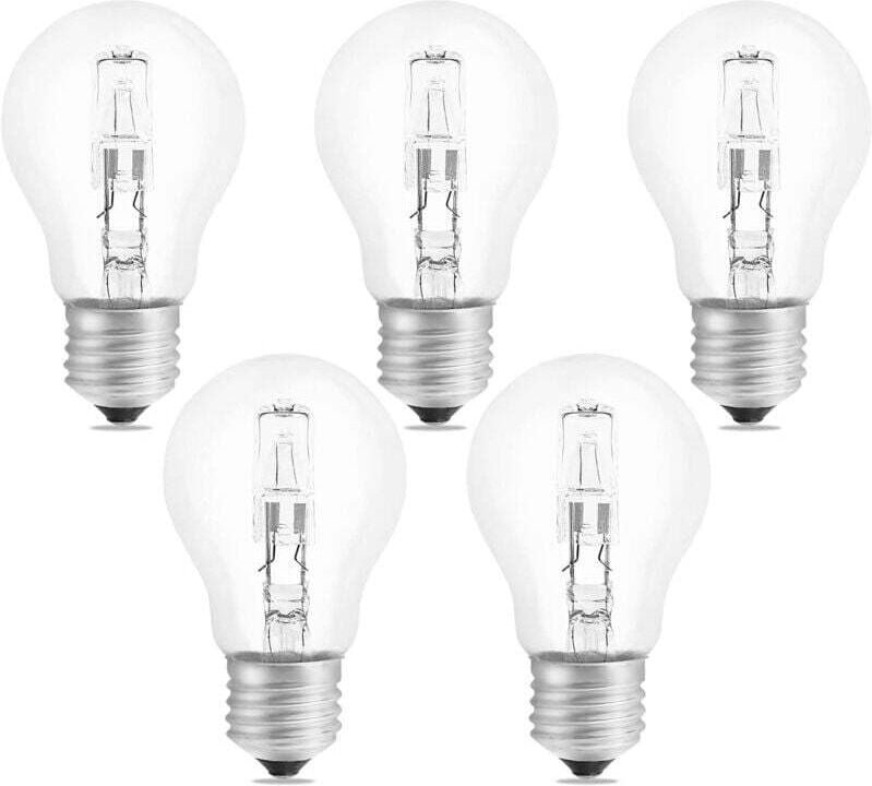 Halogenlampe E27 A55, 42W, dimmbar, AC 220-240V, 650lm, Warmweiß 2700K, klar, für Deckenleuchte, Schreibtischlampe, Wand...