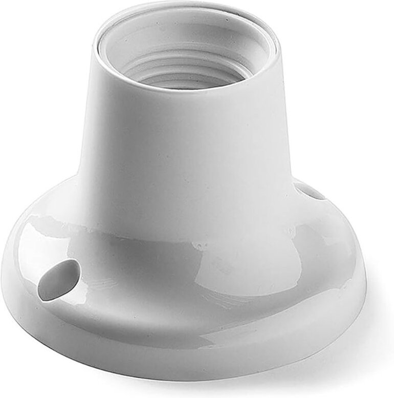 Oberflächenlampenfassung Gerade E27 Weiß