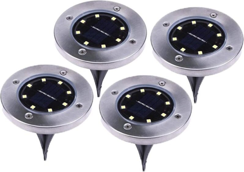 4er-Pack generische Solar-Straßenlaternen für den Außenbereich, wasserdichte IP65-LED-Solarleuchten, Landschaftsbeleucht...