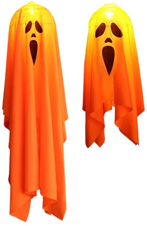 Tlily - Halloween Dekoration Lichter, led Blinklichter Orange Horror Scream