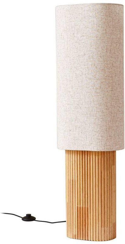 Stehlampe "Kimiko" aus Holz für Wohnzimmer & Esszimmer von Lindby