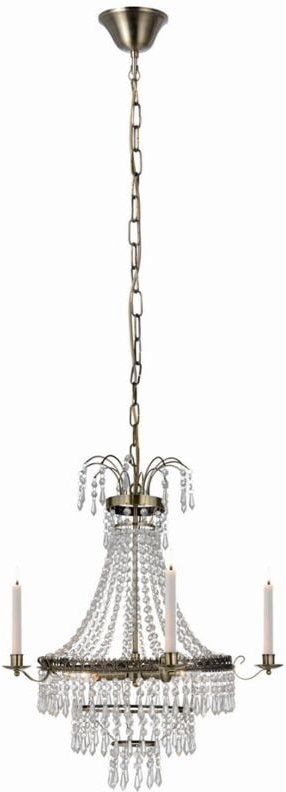 Markslojd - marielund - 3 Licht Kristall Kronleuchter Deckenleuchte Antik, E14