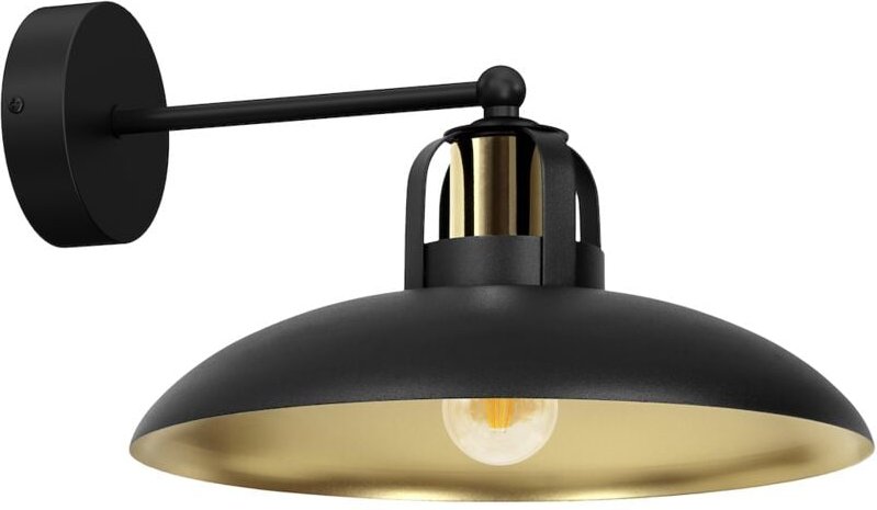 FELIX SCHWARZ/GOLD Wandleuchte 1xE27