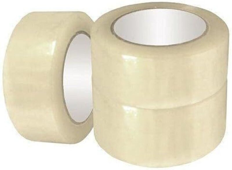 3er-Pack transparente Packbänder (Länge x Breite) 60 m x 48 mm