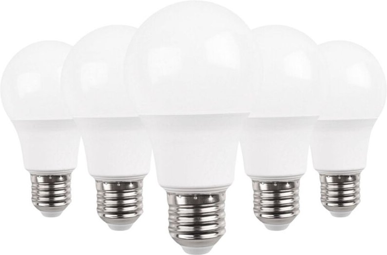Thumbnail - O91 - 5er-Pack Standard-LED-Lampen E27, 9 w, entspricht 60 w, 806 lm, 4000 k, 15000 Std. Primer Leader Pro