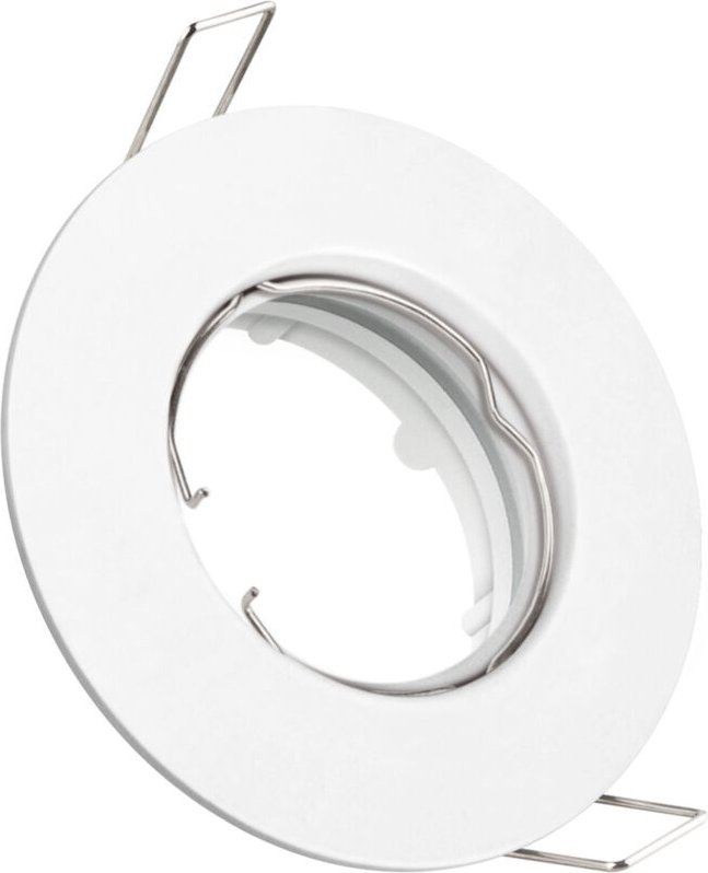 Weißes, rundes, festes Ringset aus Metall