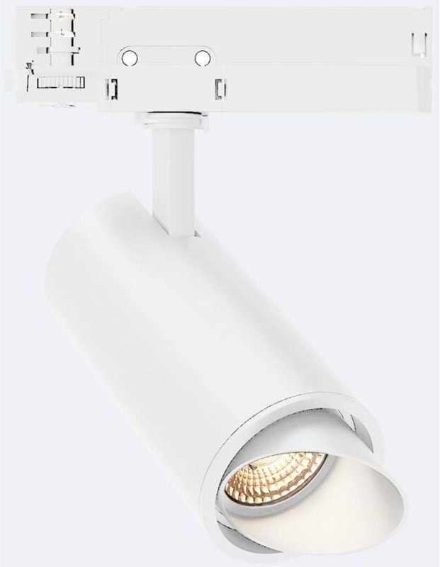 3-Phasenstromschiene LED-Strahler 20W Fasano Cilindro Bisel Dimmbar Weiss 4000K Neutralweiß
