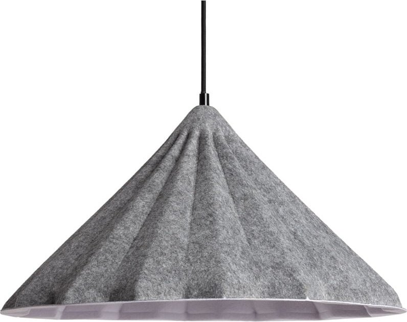 Efectoled - Pendelleuchte aus Filz Baktya Grau