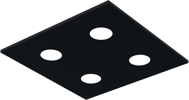 Thumbnail - Lumicom - river square 4x plafoniera monocolore opaco