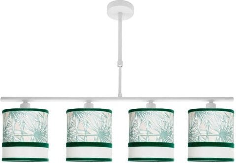 Caledonia Lampe 4xe14 weiß/grün regx75x14cm