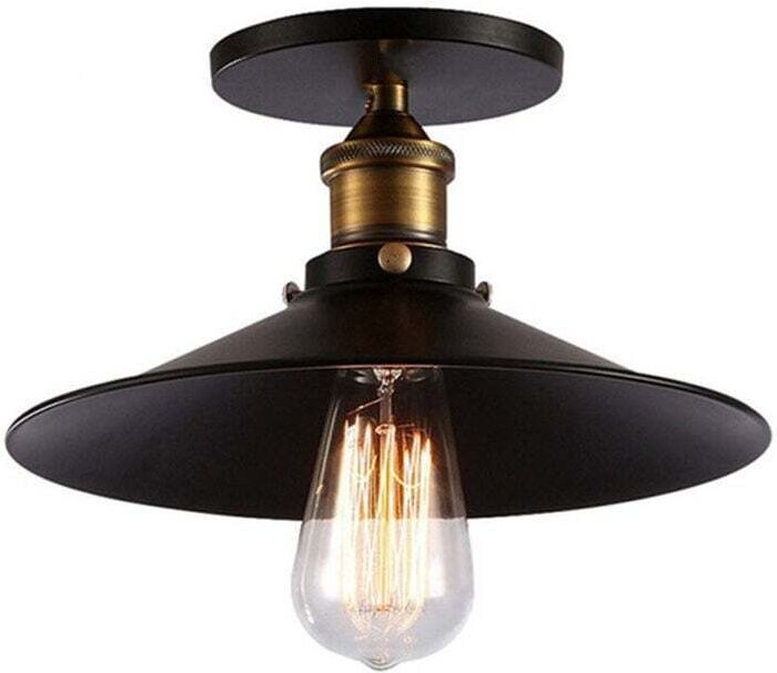 Industrielle Deckenleuchte Retro Vintage Kronleuchter Metall Lampenschirm E27, Moderne Loft Stil Eisen Pendelleuchte Dec...