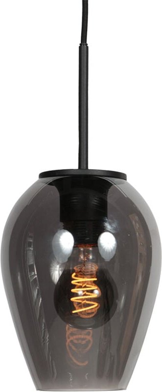 Hängeleuchte - HaloSwap - schwarz - glas rauchglas - - Mexlite