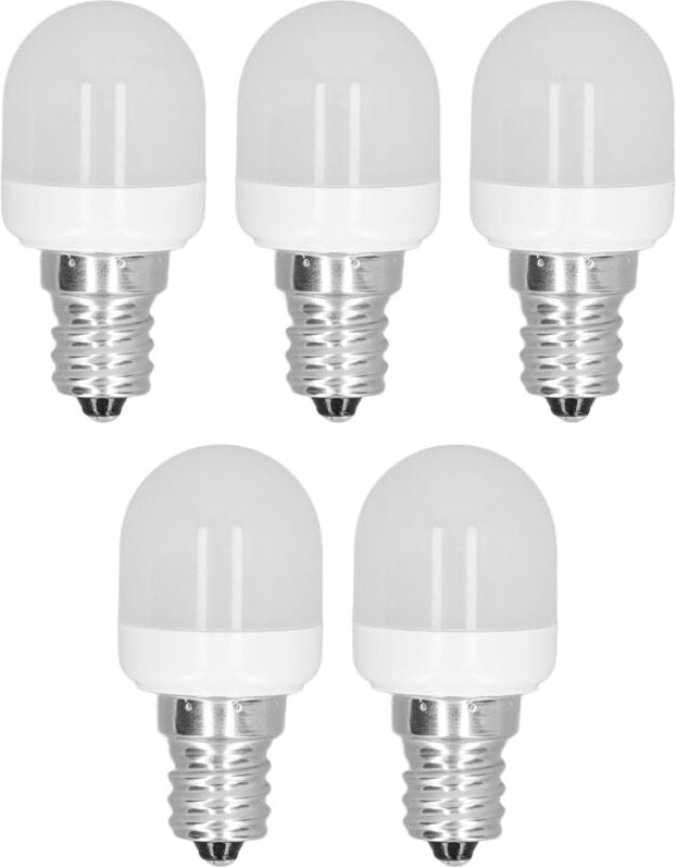 5 Stück Glühbirnen mit E12-Gewinde, weiches Licht, 1,5 w, 75 lm, LED-Glühbirnen für Schreibtischlampe, Deckenventilator,...