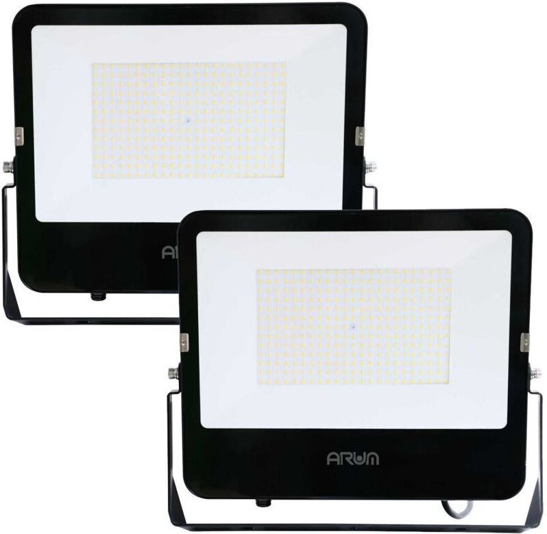 Set mit 2 200W ARA PRO 22960 Lm IP65 Klasse D LED-Außenflutern Farbtemperatur: Kaltes Weiß 6000K