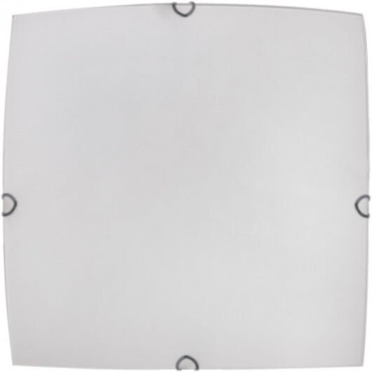 Ayla quadratische Deckenleuchte 2xe27 weiß 30x30x7 cm