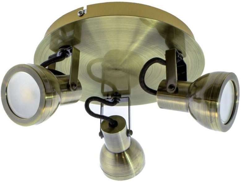 Deckenleuchte GU10 heli Leder cr 25-720-03-006