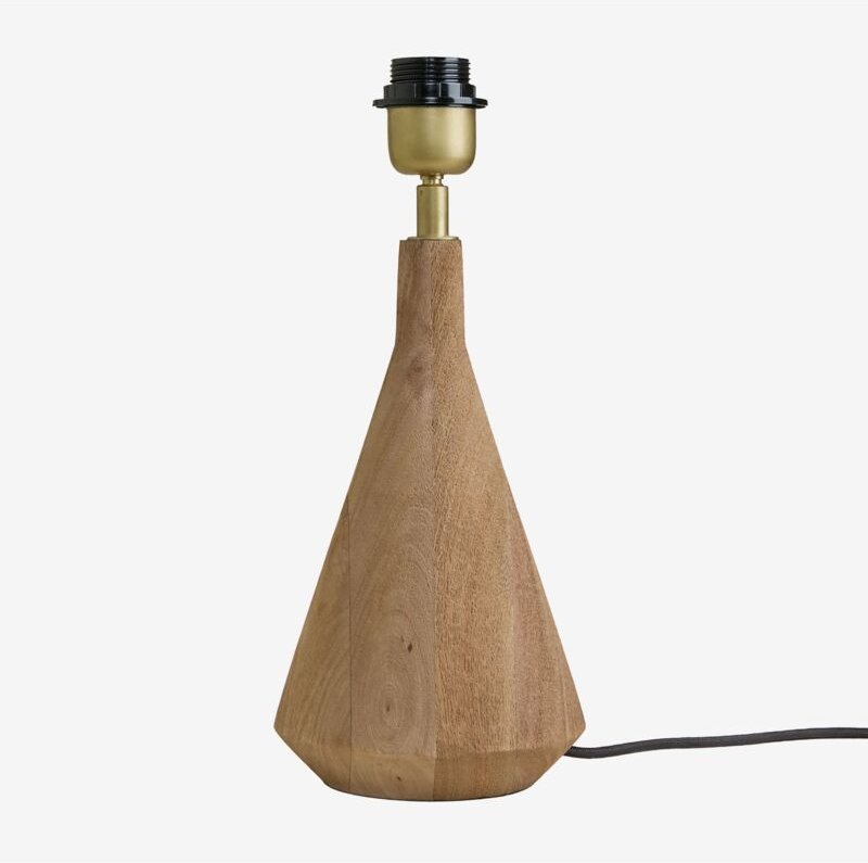 SKLUM Tischlampenfuß ↑25 cm aus Mangoholz Alabama Mango-Holz