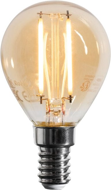E14 Dimmbare LED-Glühbirne G45 Gold 4W 330 lm 2100K