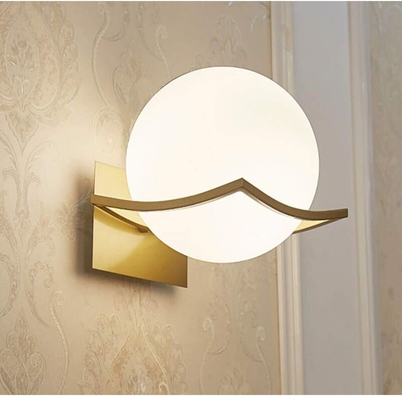 Wandleuchte, Innenwandleuchte, Wandlampe, E27-Wandleuchte, Schlafzimmer-Wandlampe, goldene Wandleuchte (Glühbirne nicht ...