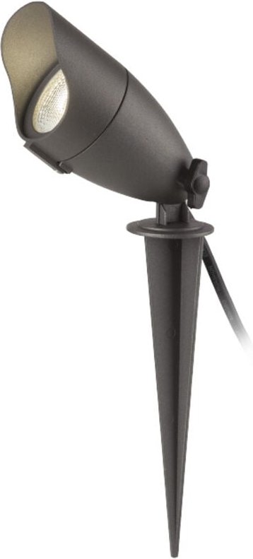Schwarz LED-Gartenpfahlstrahler PIVOINE