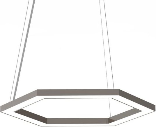 Esagono sospensione Ø40 monocolore lucido