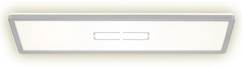 Briloner - led Deckenleuchte Deckenlampe ultraflach 22 w weiß-silber Kunststoff