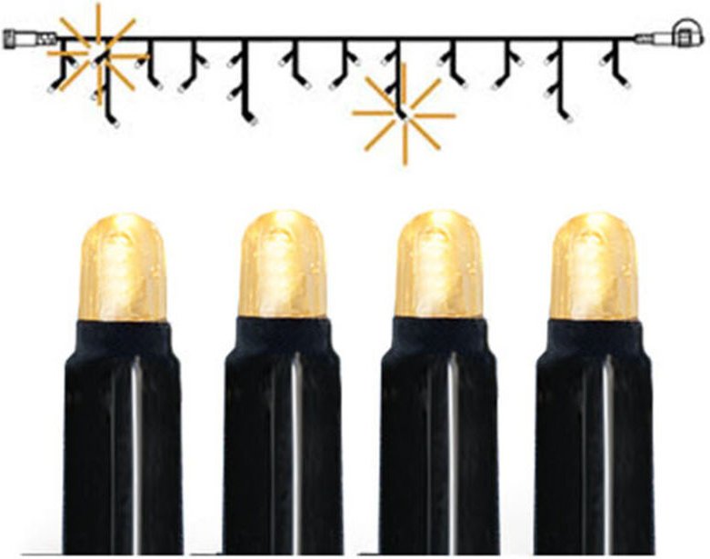 Outdoor-Lichtervorhang ,Extra', System 24 Zubehör, 49 LEDs, Funkel-Effekt, warmweiß, L 300cm, H 40cm, 1,02W