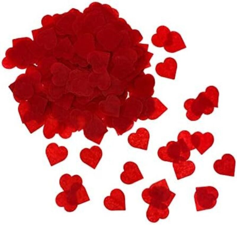 Oblique Unique® Papier Herz Konfetti 1000 Stk. Herzen Tisch Streu Deko für Valentinstag Kinder Geburtstag Party Feier JG...